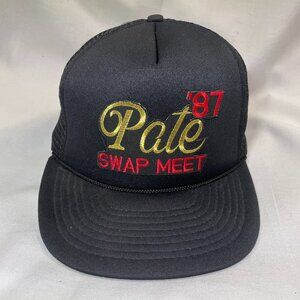 VINTAGE 1987 Pate Swap Meet Rope Snapback | Quality Caps by George | Tucker Hat